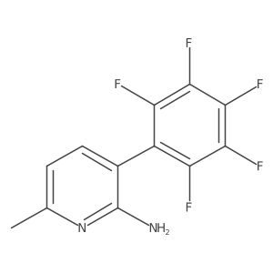 2-Amino-6-methyl-3-(perfluorophenyl)pyridine结构式