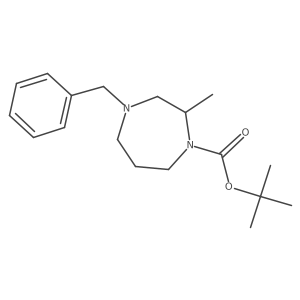 Tert-butyl 4-benzyl-2-methyl-1,4-diazepane-1-carboxylate Structure