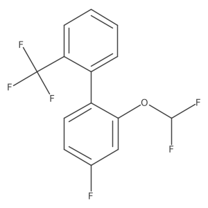 2-(Difluoromethoxy)-4-fluoro-2'-(trifluoromethyl)biphenyl结构式