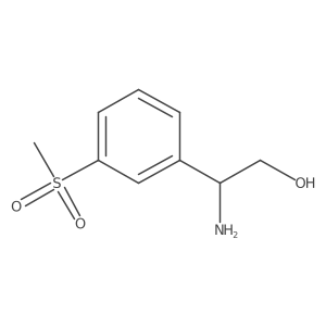 (R)-2-amino-2-(3-(methylsulfonyl)phenyl)ethanolHCl Structure
