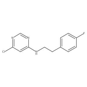 6-chloro-N-(4-fluorophenethyl)pyrimidin-4-amine结构式