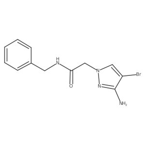 2-(3-Amino-4-bromo-1H-pyrazol-1-YL)-N-benzylacetamide Structure