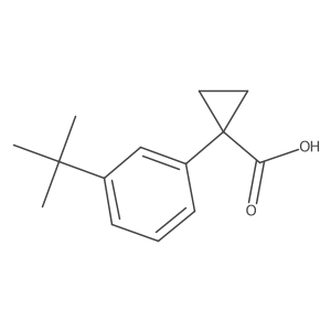 1-(3-Tert-butylphenyl)cyclopropane-1-carboxylic acid结构式