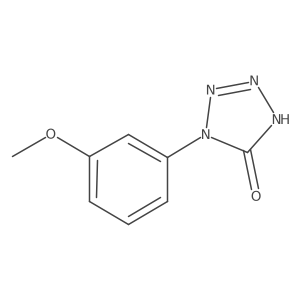 1-(3-Methoxyphenyl)-1,4-dihydro-5H-tetrazol-5-one Structure