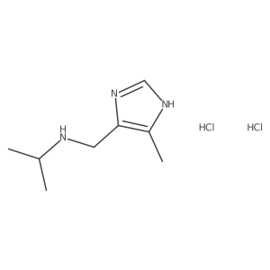 N-[(4-methyl-1H-imidazol-5-yl)methyl]propan-2-amine dihydrochloride结构式