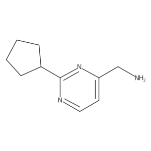 (2-Cyclopentylpyrimidin-4-yl)methanamine结构式