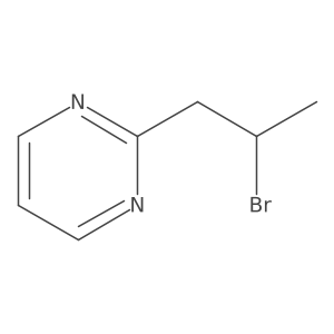 2-(2-Bromopropyl)pyrimidine结构式