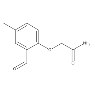 2-(2-Formyl-4-methylphenoxy)acetamide结构式