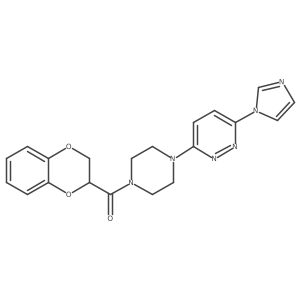 (4-(6-(1H-imidazol-1-yl)pyridazin-3-yl)piperazin-1-yl)(2,3-dihydrobenzo[b][1,4]dioxin-2-yl)methanone Structure