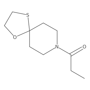 1-(1-Oxa-4-thia-8-azaspiro[4.5]decan-8-yl)propan-1-one结构式