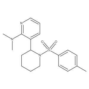 N,N-Dimethyl-3-(1-tosylpiperidin-2-yl)pyridin-2-amine结构式
