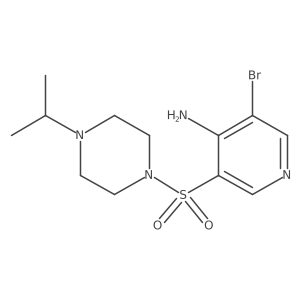 3-Bromo-5-((4-isopropylpiperazin-1-yl)sulfonyl)pyridin-4-amine Structure