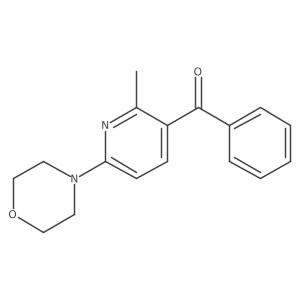 (2-Methyl-6-morpholinopyridin-3-yl)(phenyl)methanone结构式
