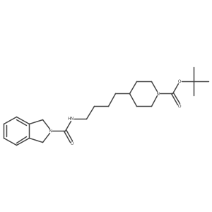 Tert-butyl 4-[4-(1,3-dihydroisoindole-2-carbonylamino)butyl]piperidine-1-carboxylate Structure