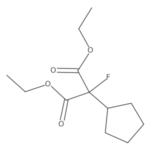 1,3-Diethyl 2-cyclopentyl-2-fluoropropanedioate Structure