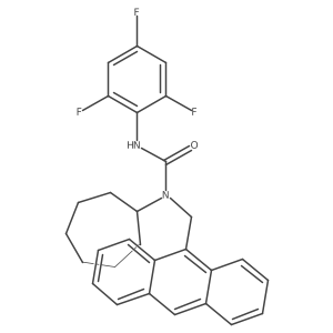 N-(9-Anthracenylmethyl)-N-cycloheptyl-Na(2)-(2,4,6-trifluorophenyl)urea结构式