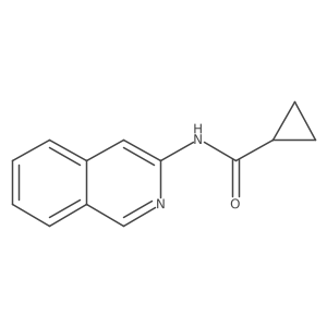N-(isoquinolin-3-yl)cyclopropanecarboxamide结构式