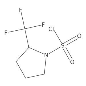(R)-2-Trifluoromethylpyrrolidine-1-sulfonyl chloride结构式