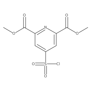 Dimethyl 4-(chlorosulfonyl)pyridine-2,6-dicarboxylate结构式