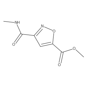 Methyl 3-(methylcarbamoyl)isoxazole-5-carboxylate Structure