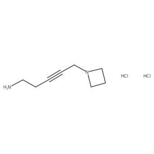 5-(Azetidin-1-yl)pent-3-yn-1-amine dihydrochloride Structure