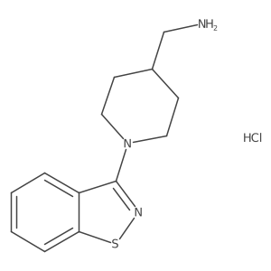 (1-(Benzo[d]isothiazol-3-yl)piperidin-4-yl)methanamine hydrochloride Structure