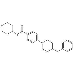 6-(4-benzylpiperidin-1-yl)-N-morpholinopyridazine-3-carboxamide结构式