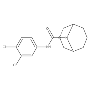 N-(3,4-dichlorophenyl)-3-oxa-9-azabicyclo[3.3.1]nonane-9-carboxamide结构式