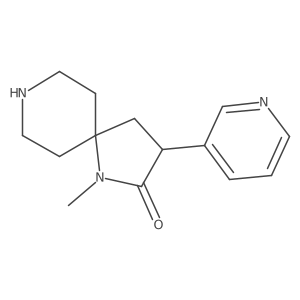 1-Methyl-3-(Pyridin-3-Yl)-1,8-Diazaspiro[4.5]Decan-2-One Structure