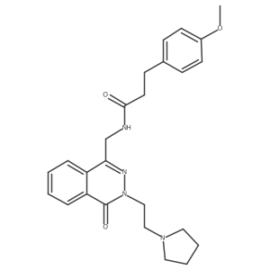 3-(4-methoxyphenyl)-N-((4-oxo-3-(2-(pyrrolidin-1-yl)ethyl)-3,4-dihydrophthalazin-1-yl)methyl)propanamide Structure