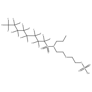 (Perfluorooctyl)-N-propyl-N-[2-[2-(sulfooxy)ethoxy]ethyl]sulfonamide Structure