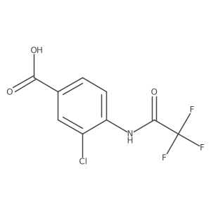 3-Chloro-4-(trifluoroacetamido)benzoic acid Structure
