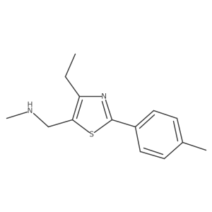 1-(4-ethyl-2-(p-tolyl)thiazol-5-yl)-N-methylmethanamine Structure