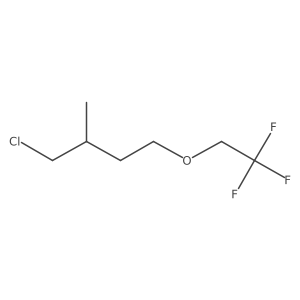 1-Chloro-2-methyl-4-(2,2,2-trifluoroethoxy)butane结构式