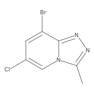 8-Bromo-6-chloro-3-methyl-[1,2,4]triazolo[4,3-a]pyridine Structure