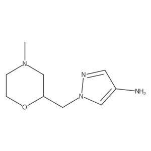 1-((4-Methylmorpholin-2-yl)methyl)-1h-pyrazol-4-amine结构式