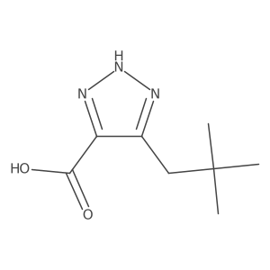 5-(2,2-dimethylpropyl)-1H-1,2,3-triazole-4-carboxylic acid结构式
