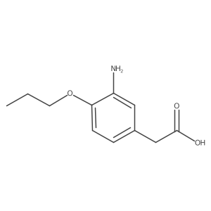 2-(3-Amino-4-propoxyphenyl)acetic acid结构式