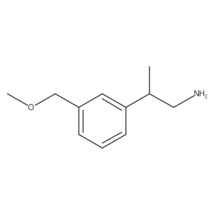 2-[3-(Methoxymethyl)phenyl]propan-1-amine Structure