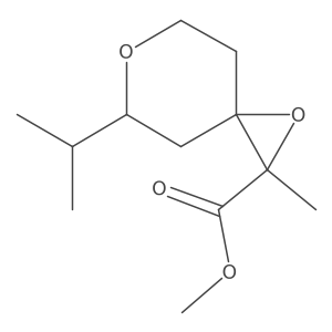 Methyl 2-methyl-5-(propan-2-yl)-1,6-dioxaspiro[2.5]octane-2-carboxylate结构式