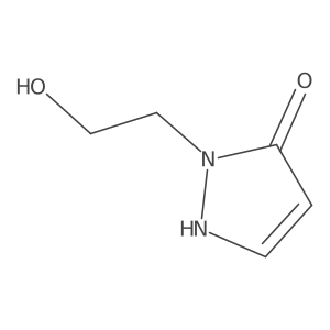 1-(2-hydroxyethyl)-1H-pyrazol-5-ol结构式