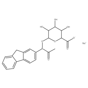 Sodium N-hydroxy-2-acetylaminofluorene glucuronide Structure