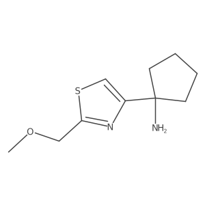 1-[2-(Methoxymethyl)-1,3-thiazol-4-yl]cyclopentan-1-amine结构式