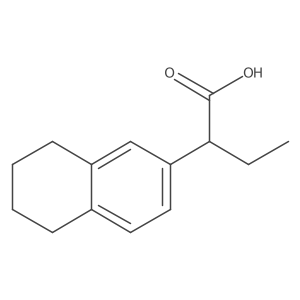 2-(5,6,7,8-Tetrahydronaphthalen-2-yl)butanoic acid结构式