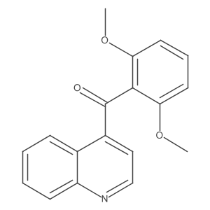4-(2,6-Dimethoxybenzoyl)quinoline Structure