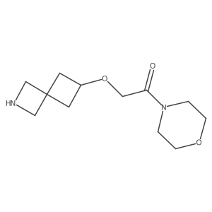 2-(2-Azaspiro[3.3]heptan-6-yloxy)-1-morpholinoethanone结构式