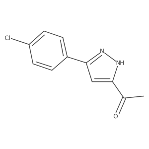 1-[3-(4-chlorophenyl)-1H-pyrazol-5-yl]ethanone结构式