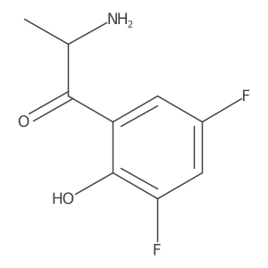 2-Amino-1-(3,5-difluoro-2-hydroxyphenyl)propan-1-one Structure