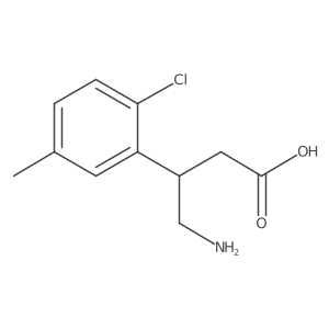 4-Amino-3-(2-chloro-5-methylphenyl)butanoic acid Structure