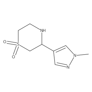 3-(1-Methyl-1H-pyrazol-4-yl)thiomorpholine 1,1-dioxide Structure